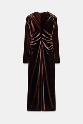 Velvet Midi Dress