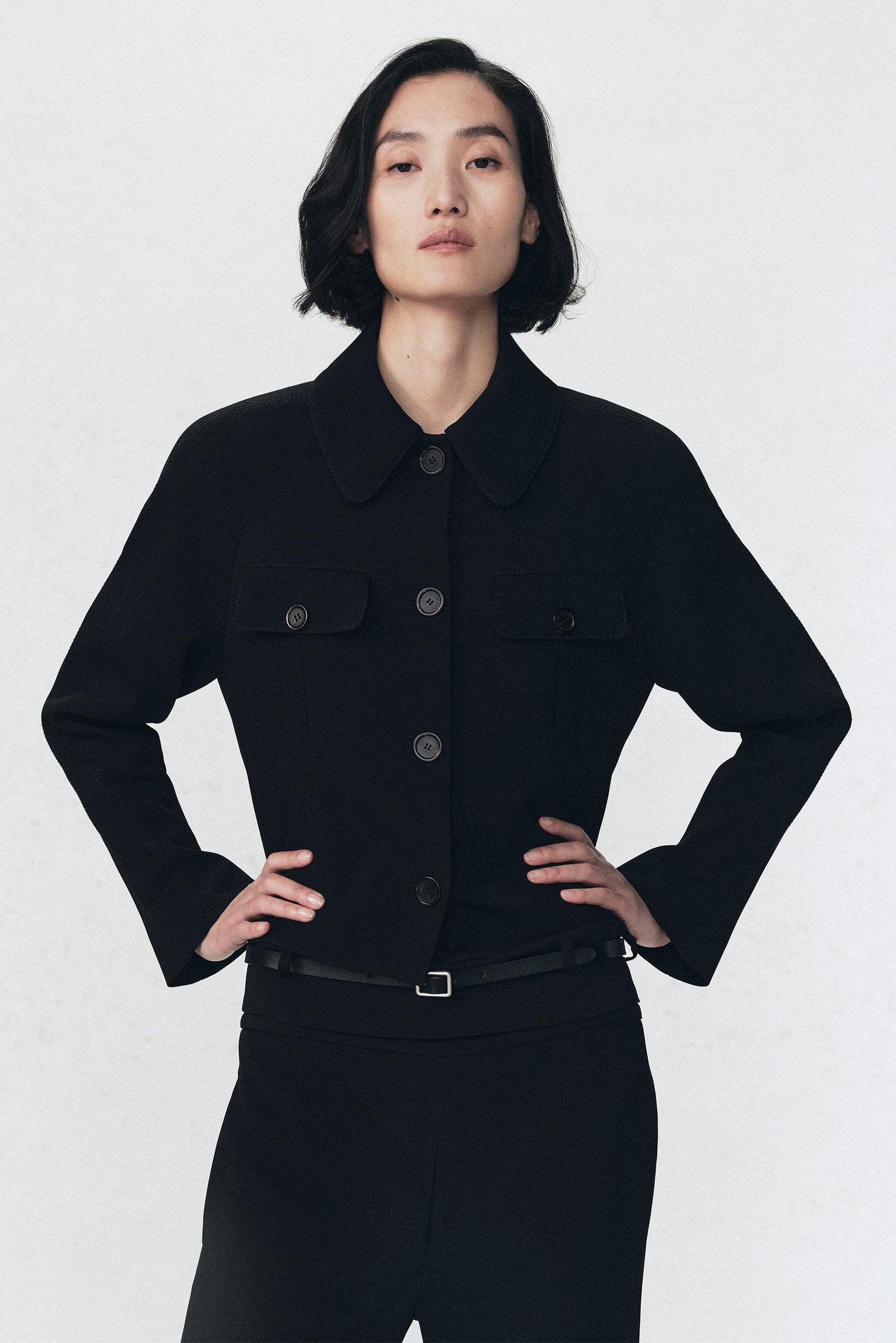 PADDED SHOULDER JACKET