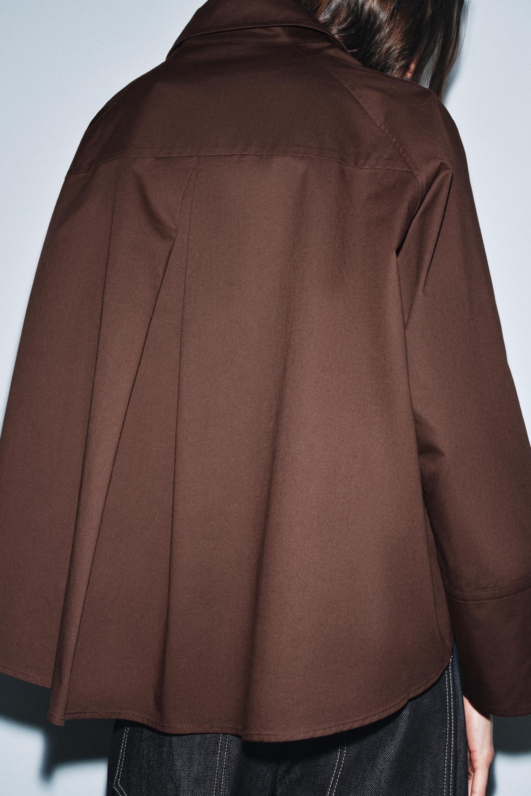 Oversized Pleated Shirt