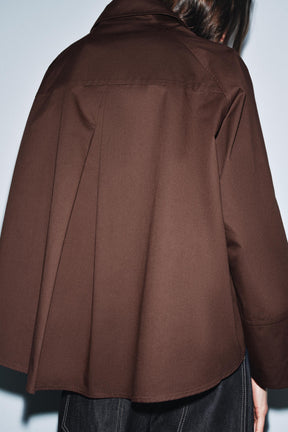 Oversized Pleated Shirt