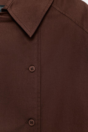 Oversized Pleated Shirt