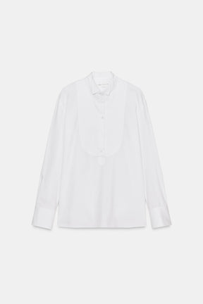 Poplin Shirt with Bib