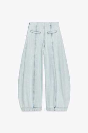 High-Waist Balloon Jeans