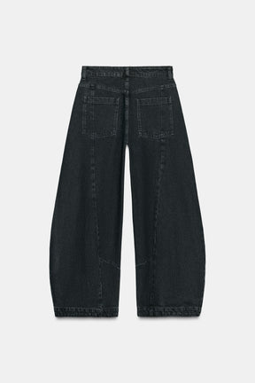 Low-Rise Balloon Jeans