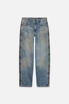 Jeans mit mittelhohem Bund und Reißverschlüssen