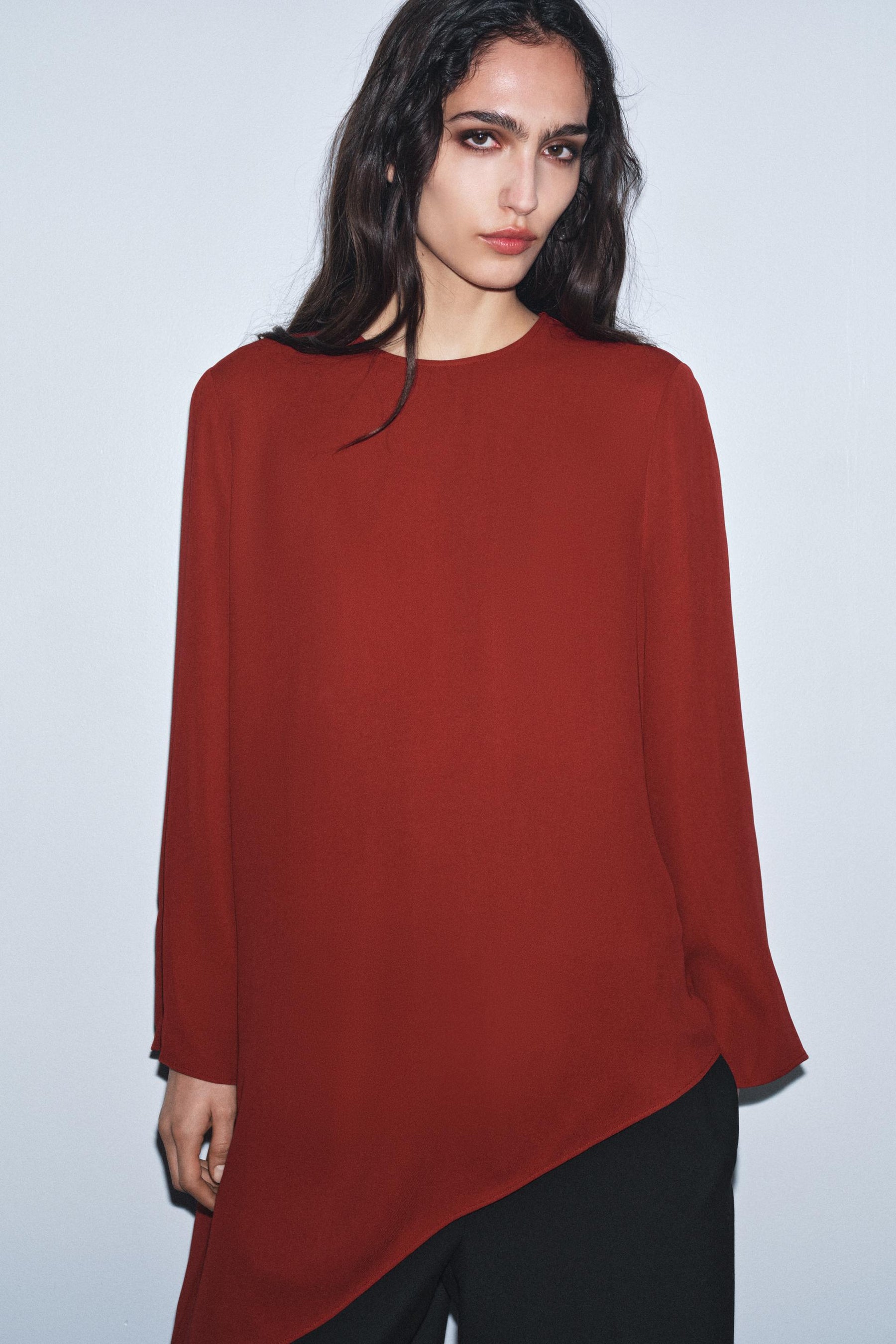 Asymmetric Flowy Fashion Top