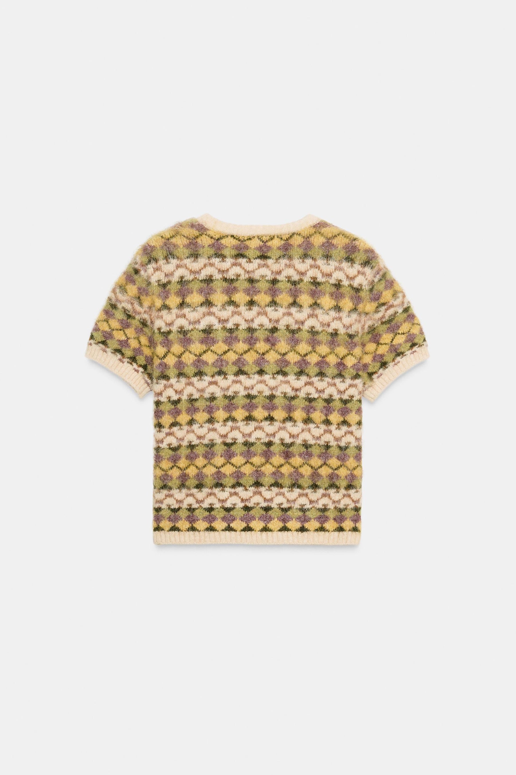 BRUSHED-EFFECT JACQUARD KNIT JUMPER - Image 4