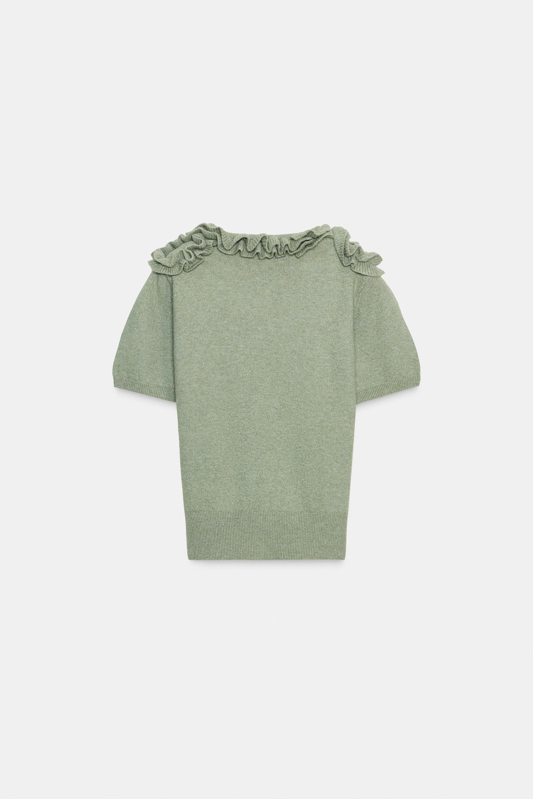 Floral knit short sleeve