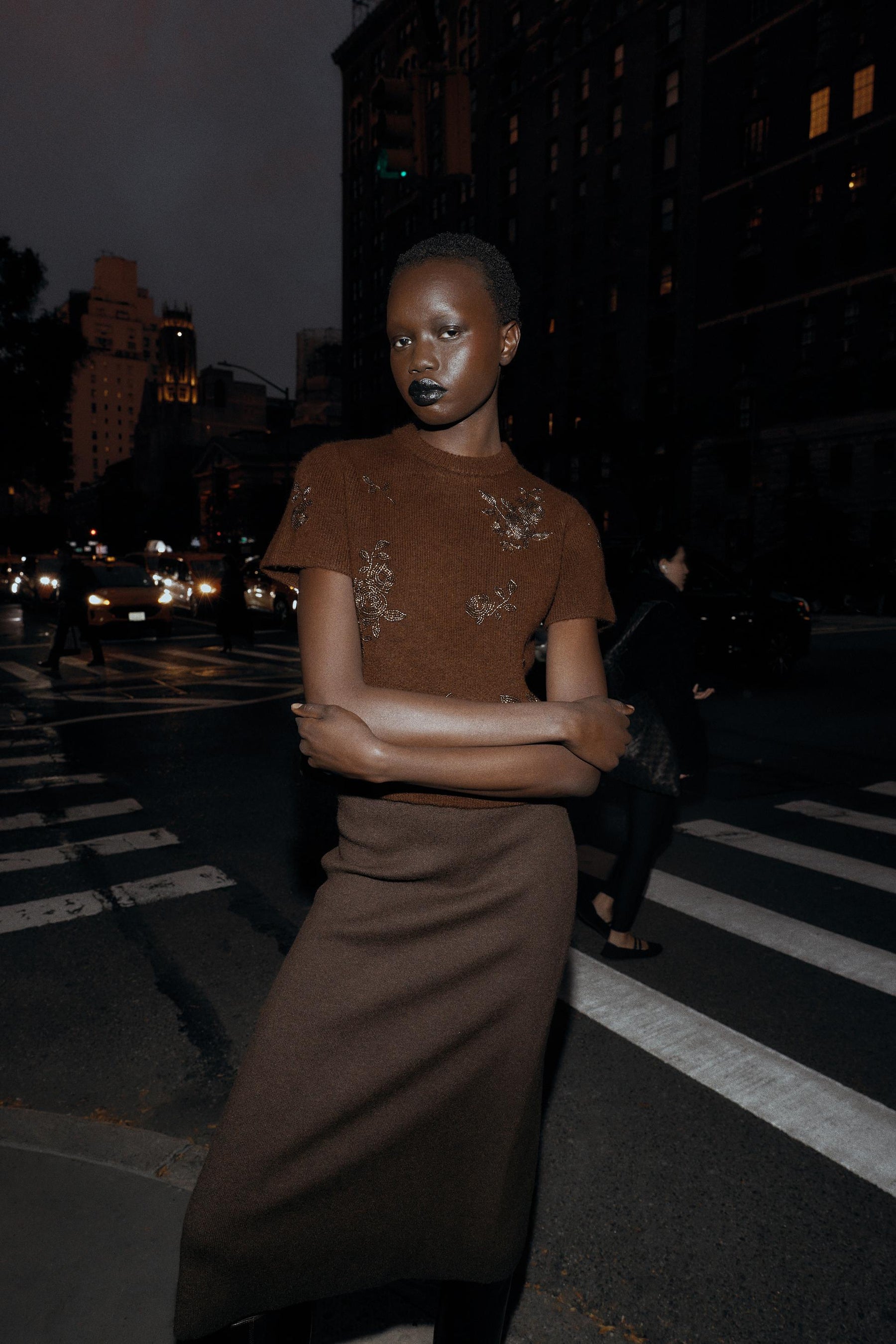 Beaded Short Sleeve Jumper