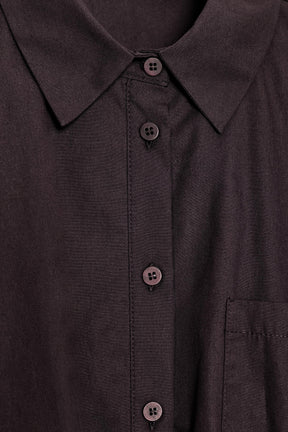Cropped Poplin Balloon Shirt