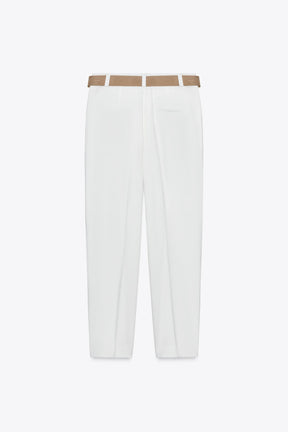 FLOWING TROUSER WITH BELT