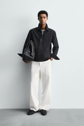 DENIM POLO SHIRT - Image 1