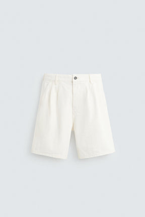 PLEATED RELAXED FIT BERMUDA SHORTS - Image 6