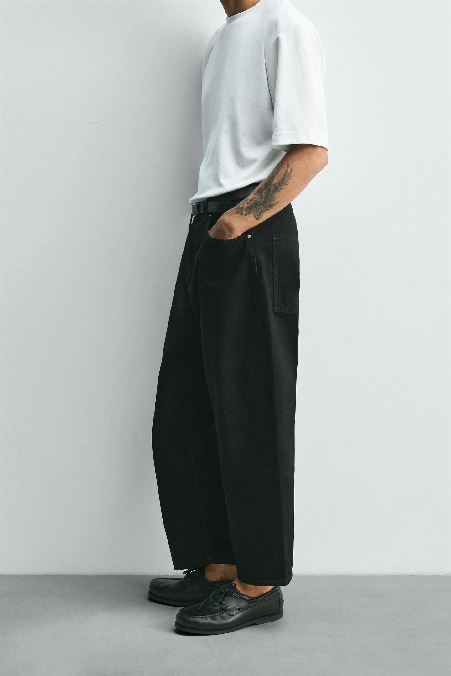 Tapered Wide Jeans
