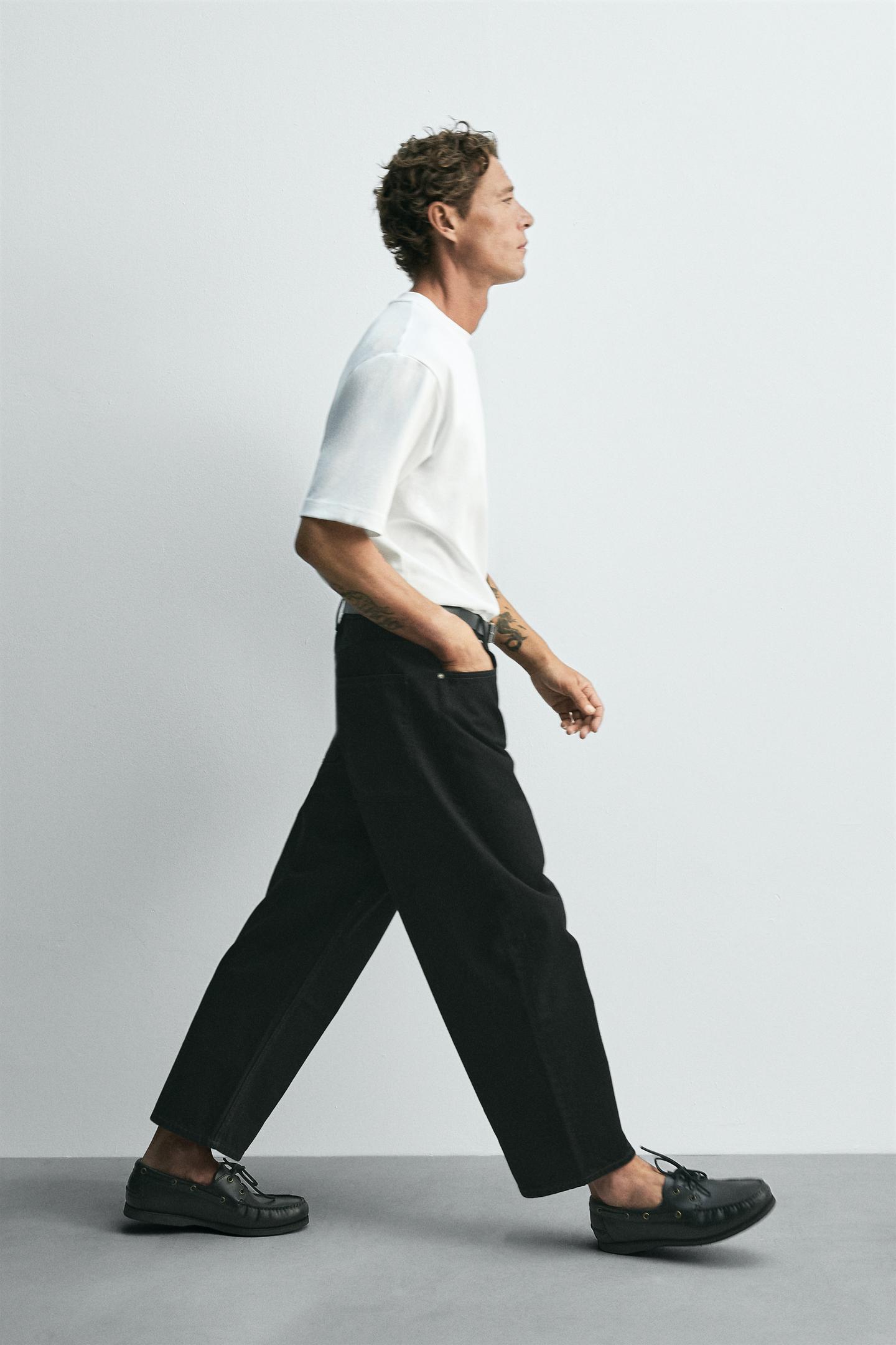 Tapered Wide Jeans
