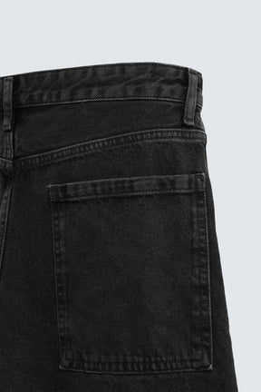 Tapered Wide Jeans