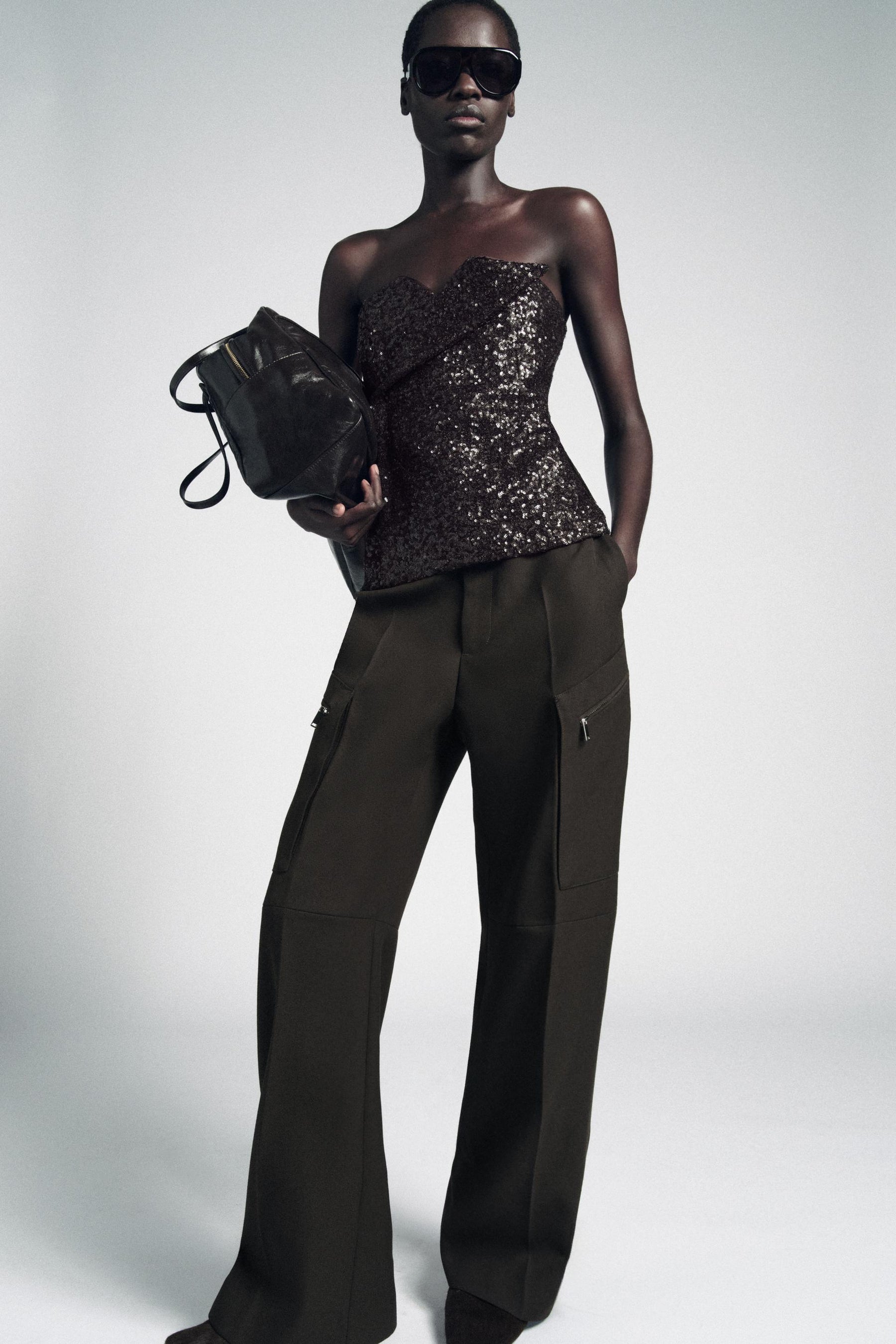 Sequin Bustier Top