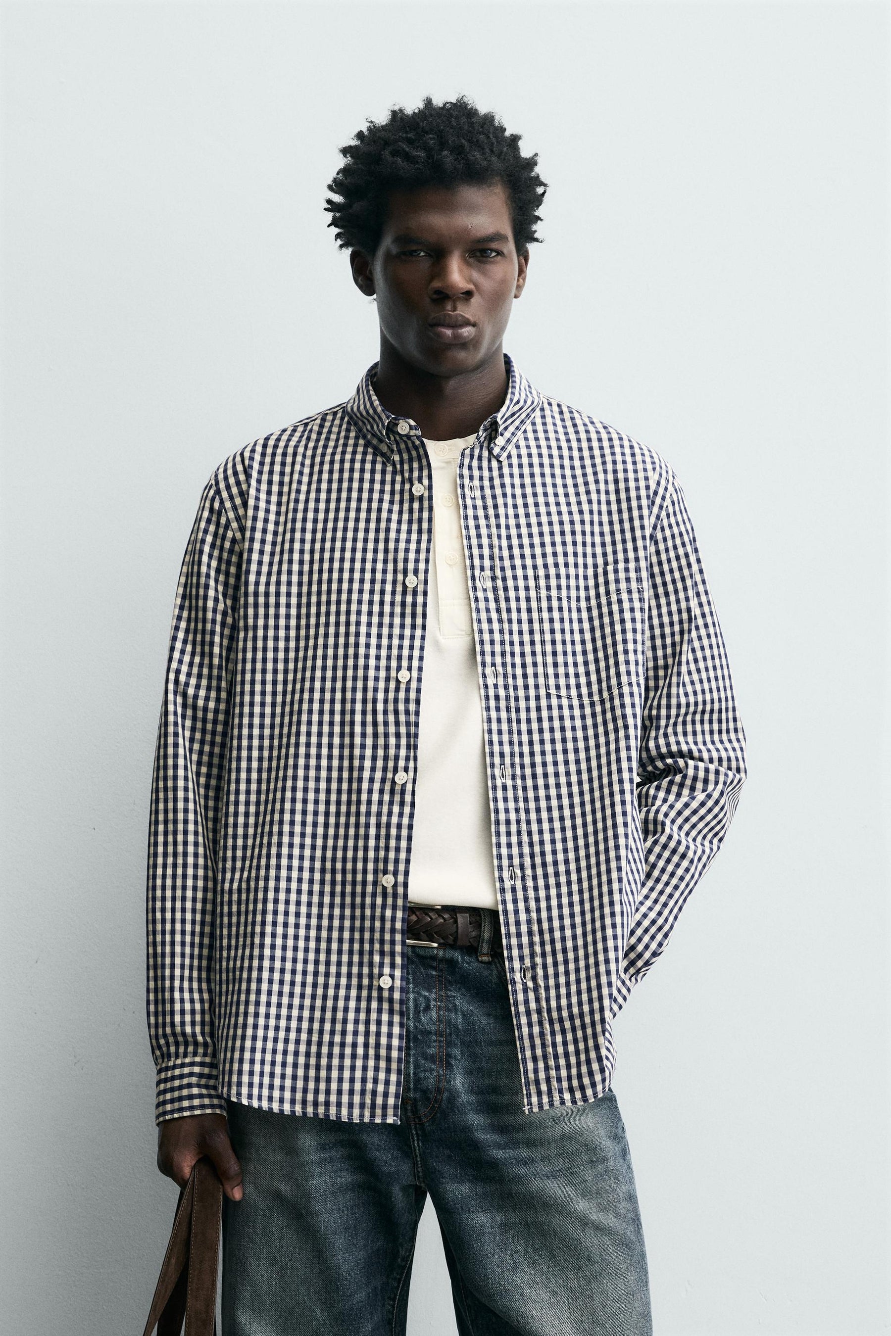 CHECK SHIRT WITH POCKET - Image 2
