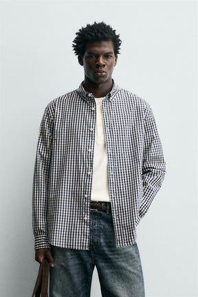 CHECK SHIRT WITH POCKET - Image 2