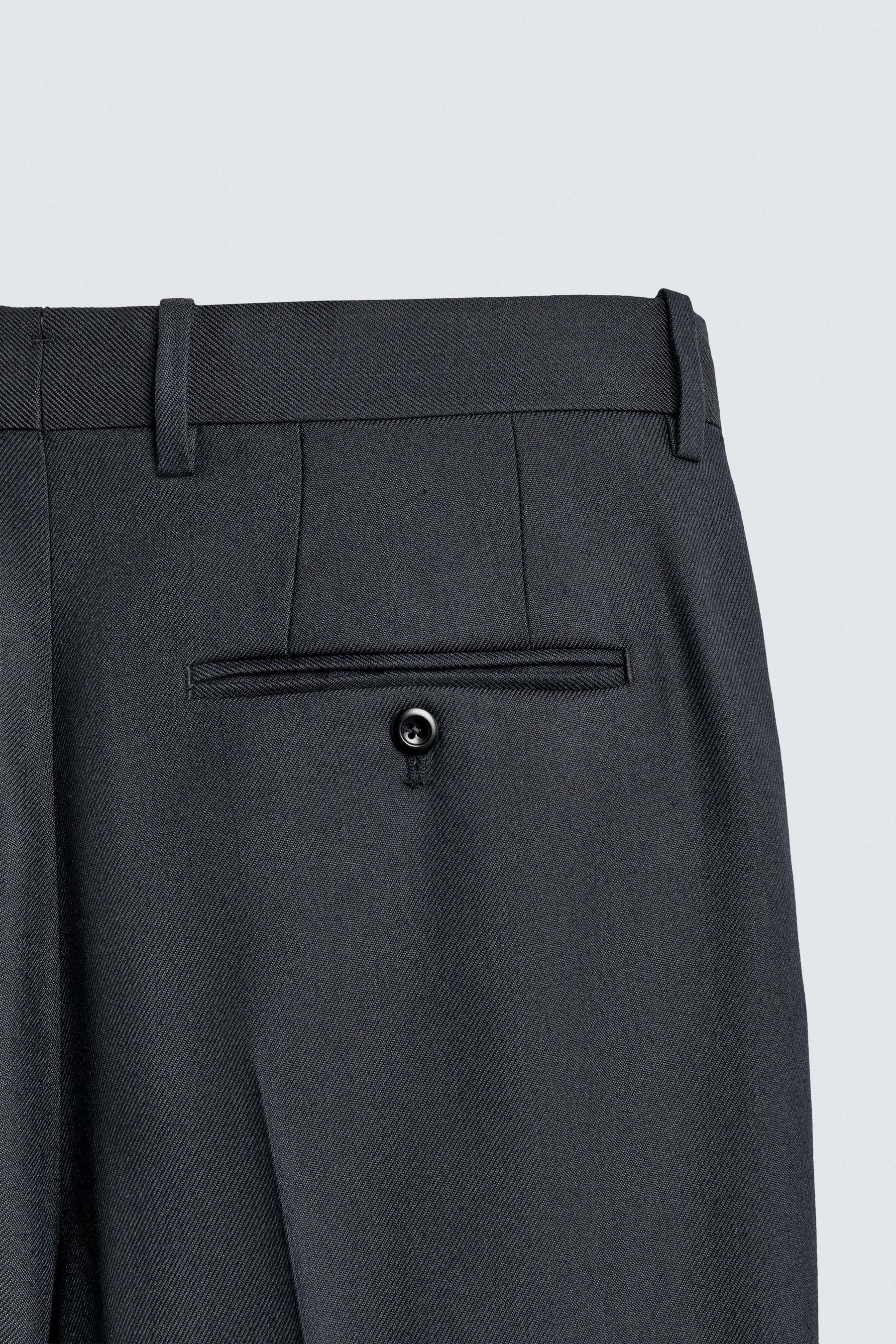 TEXTURED SUIT TROUSERS - Image 9