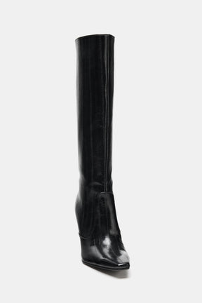 Engraved Heel Boots