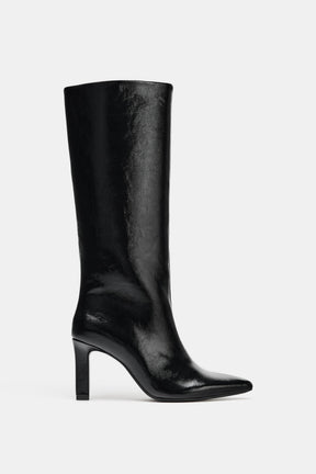 WIDE-LEG BOOTS WITH BLOCK