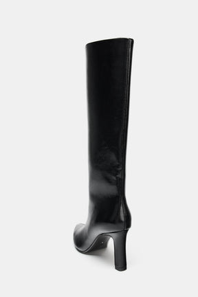 WIDE-LEG BOOTS WITH BLOCK