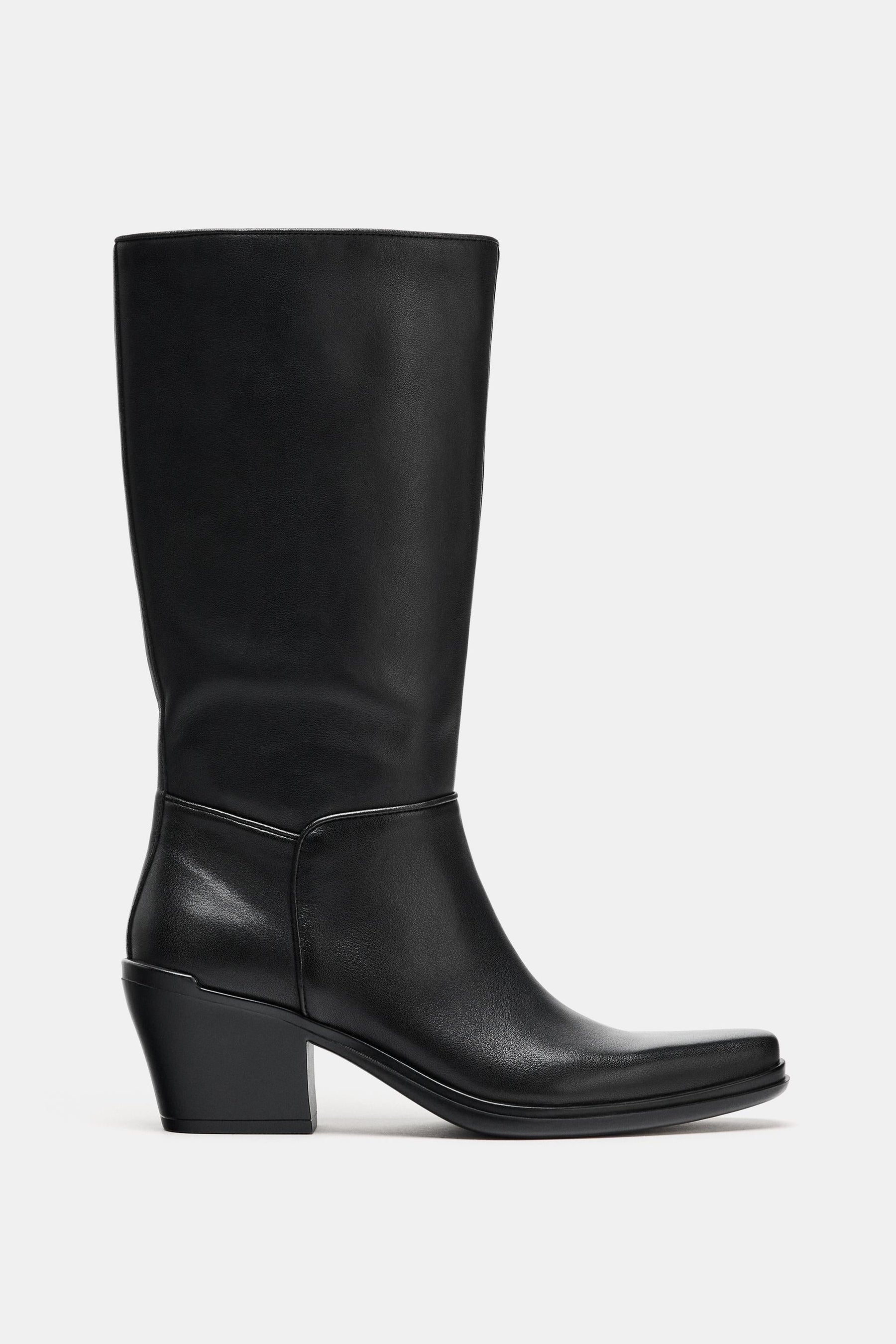 Leder-Cowboystiefeletten