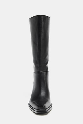 Leder-Cowboystiefeletten