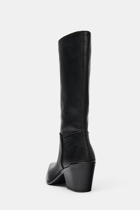 Leder-Cowboystiefeletten
