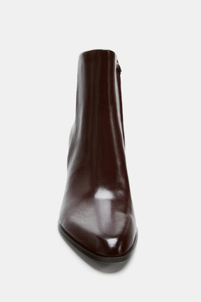 Wide-Heel Ankle Boots