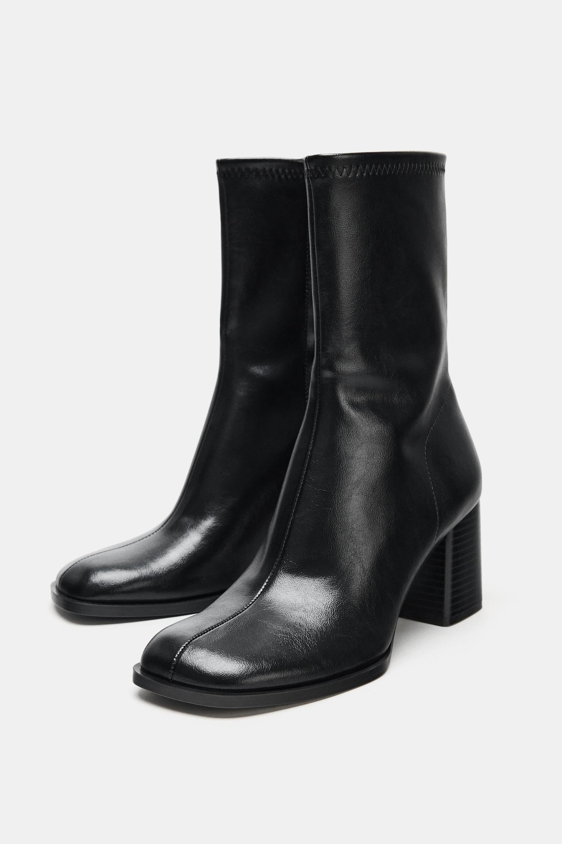 Block Heel Ankle Boots