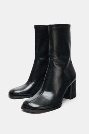 Block Heel Ankle Boots