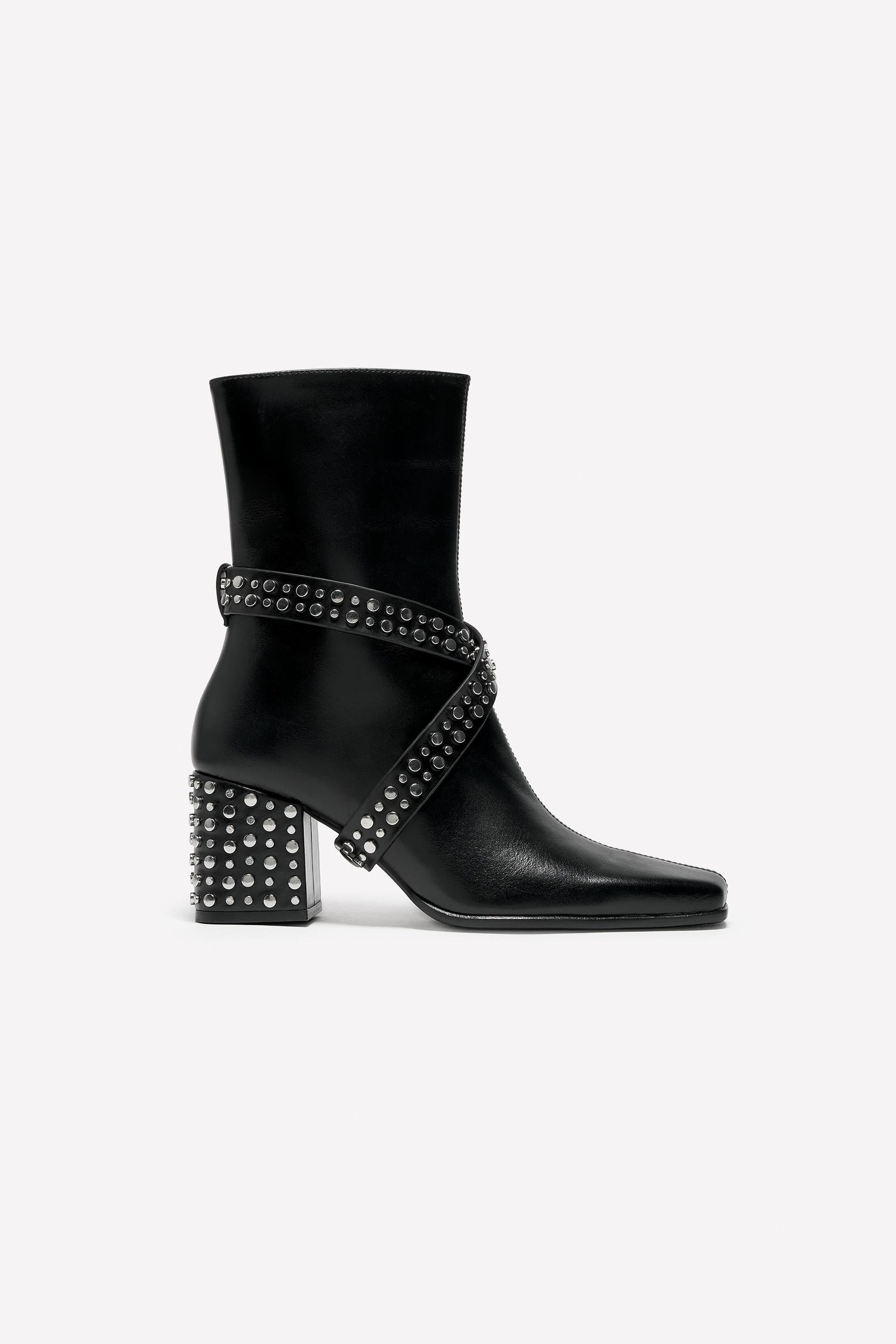 Leather Heeled Ankle Boots