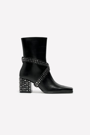 Leather Heeled Ankle Boots