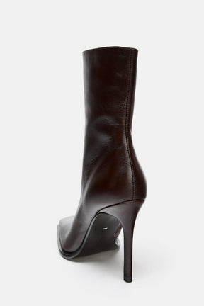 Leather Ankle Boots, Square