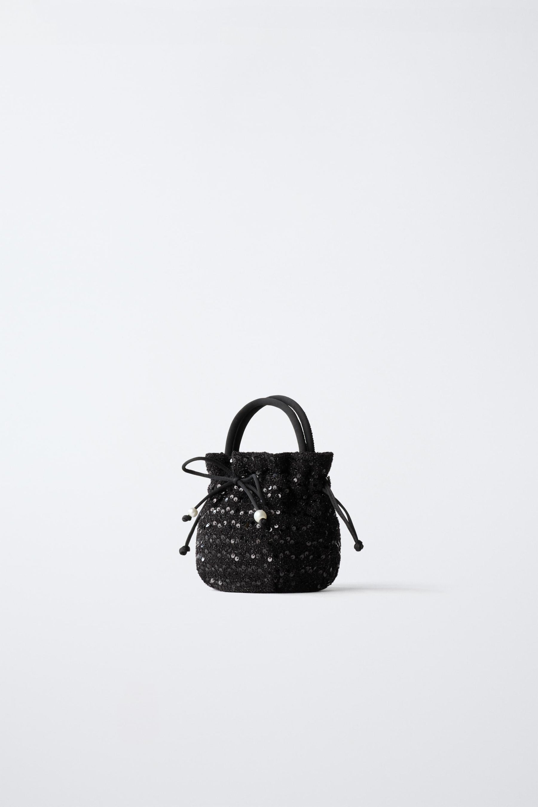 SEQUIN CROSSBODY BAG WITH BOW