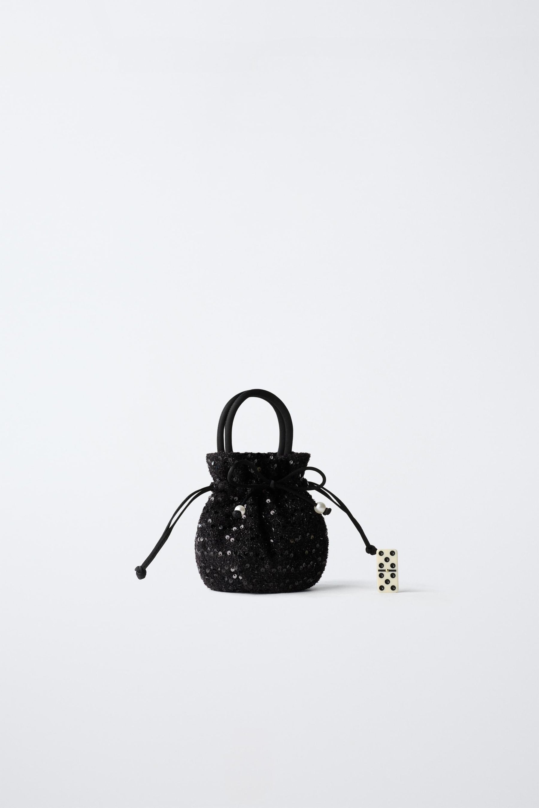 SEQUIN CROSSBODY BAG WITH BOW