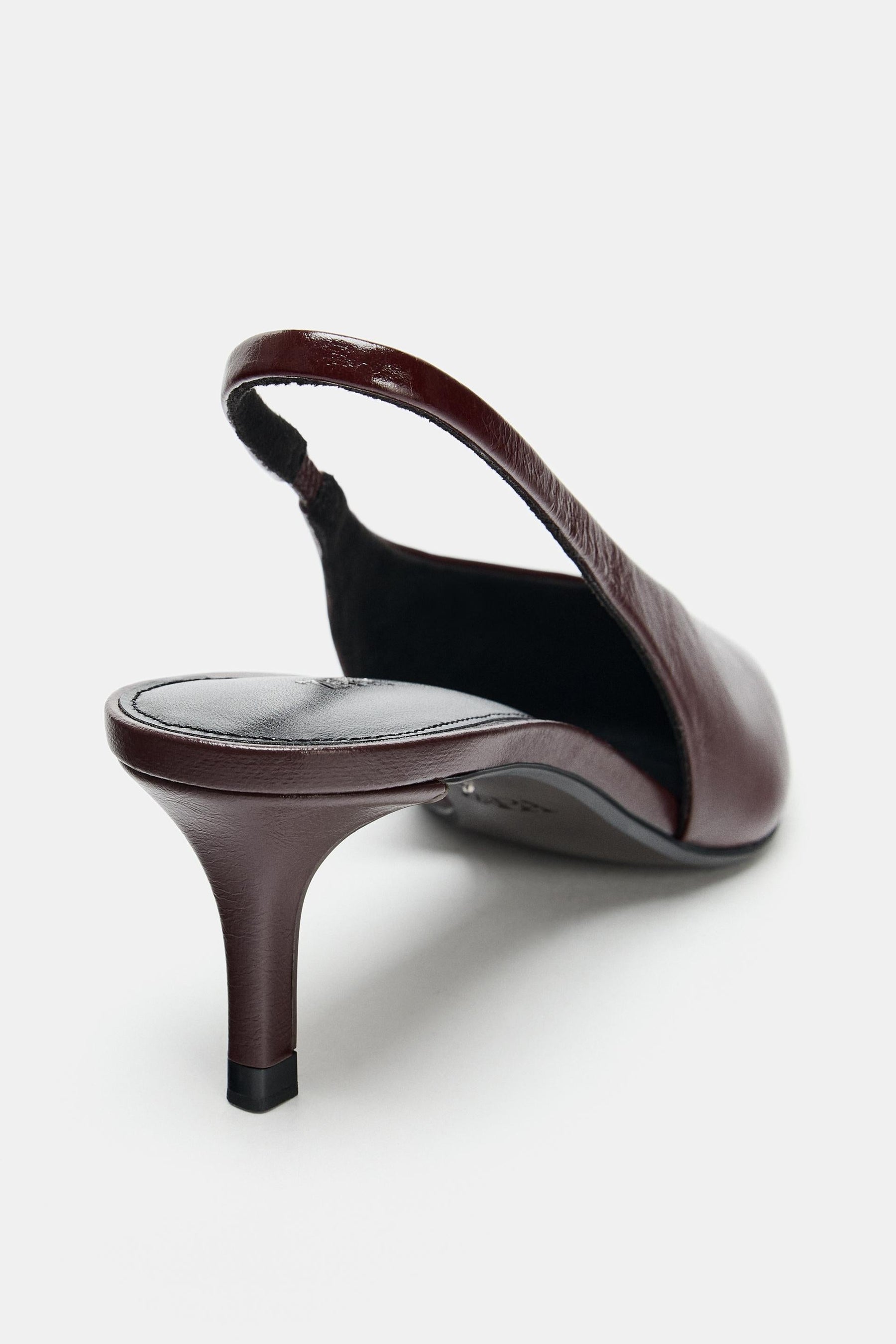 LEATHER SLINGBACK SHOES
