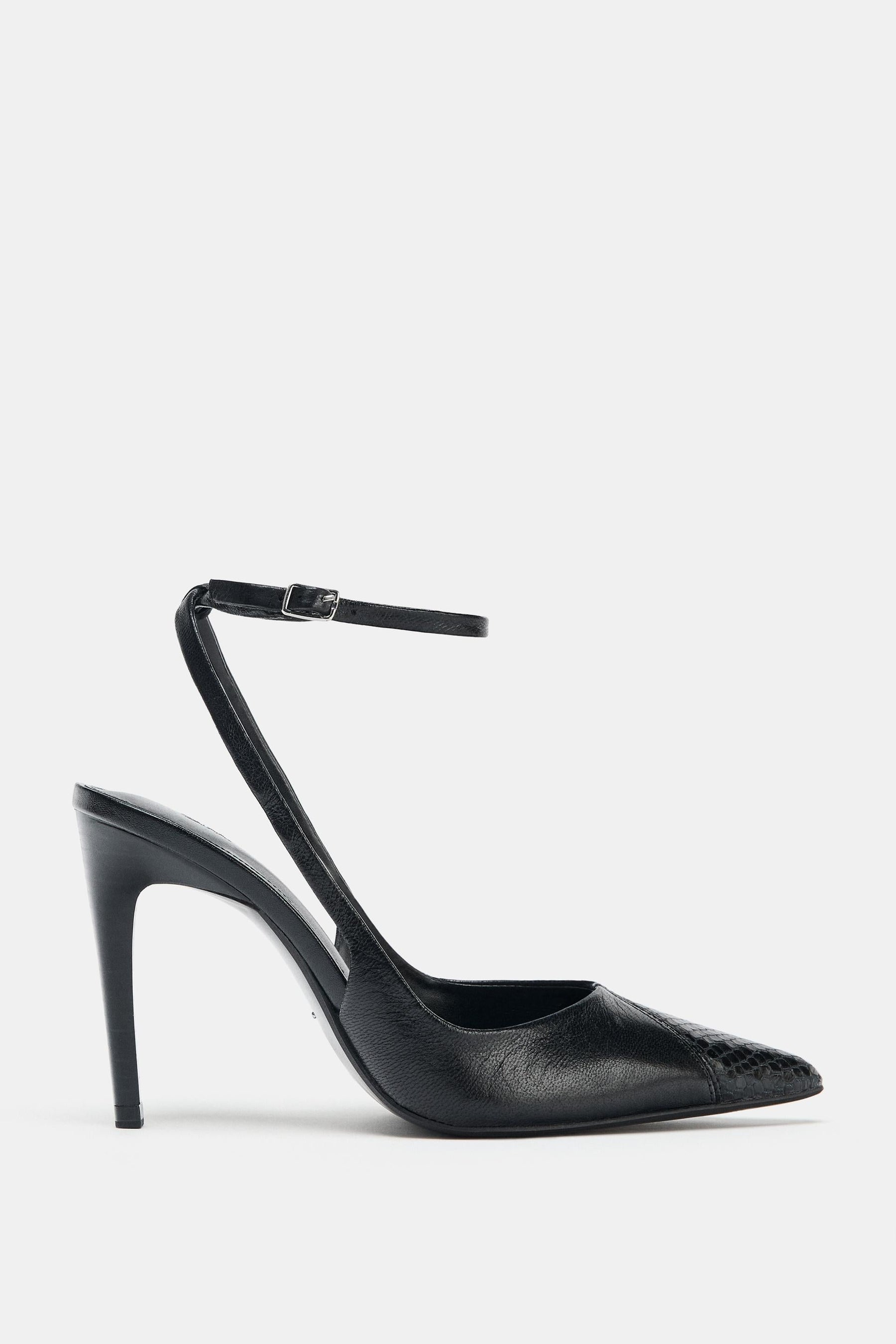 LEATHER HIGH-HEEL SHOES
