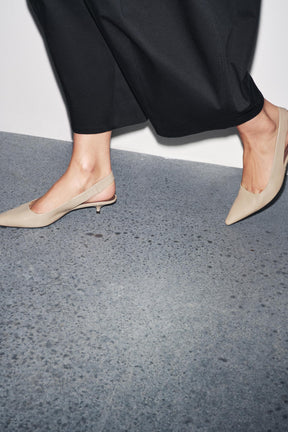 Kitten Heel Slingback Shoes