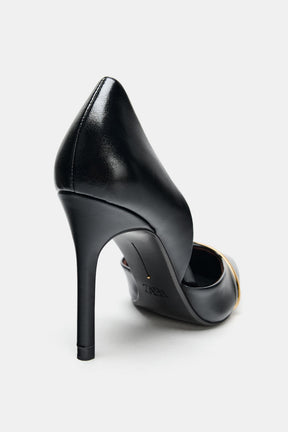 Metallic Strap High Heel