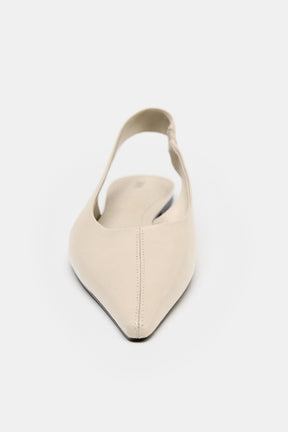 LEATHER BALLERINA FLATS