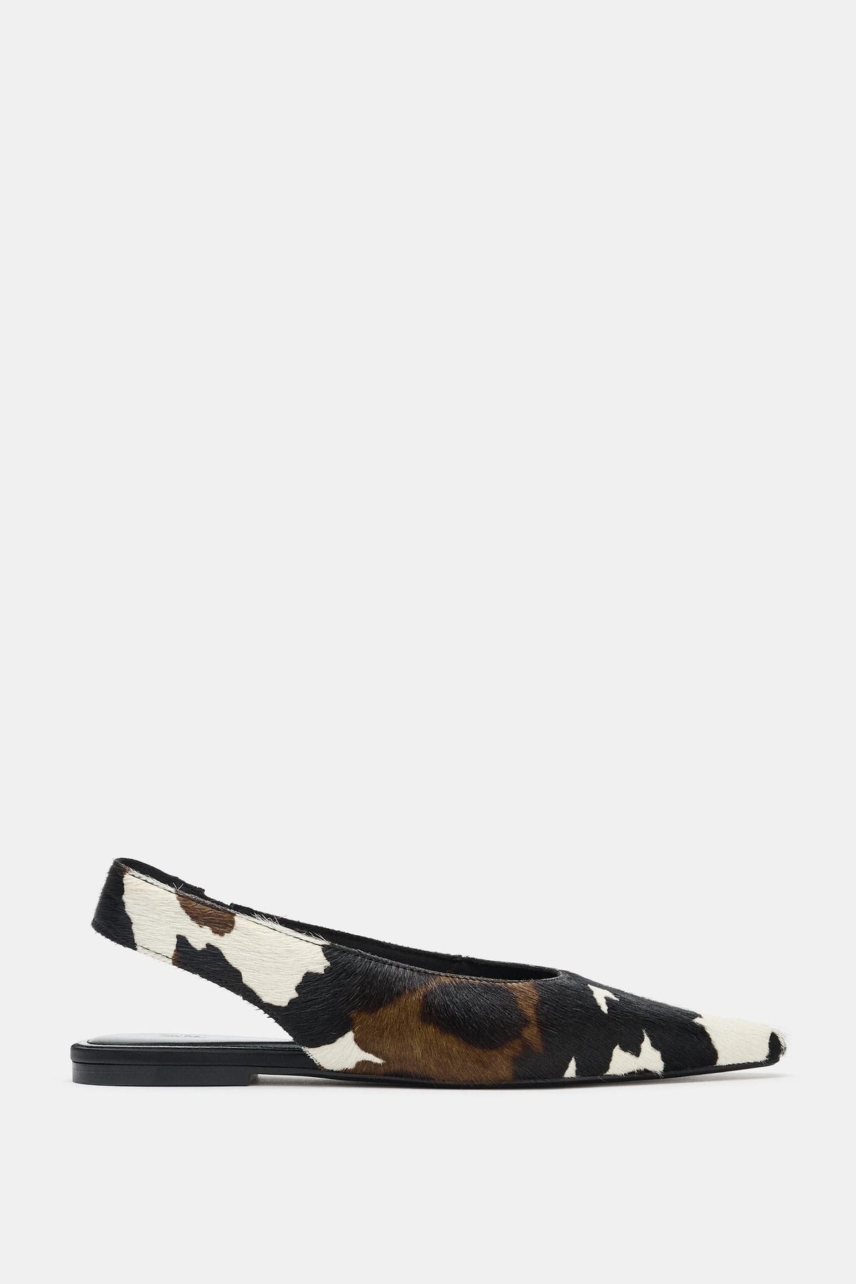 LEATHER SLINGBACK FLATS