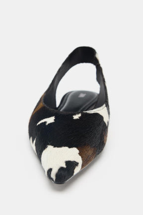 LEATHER SLINGBACK FLATS