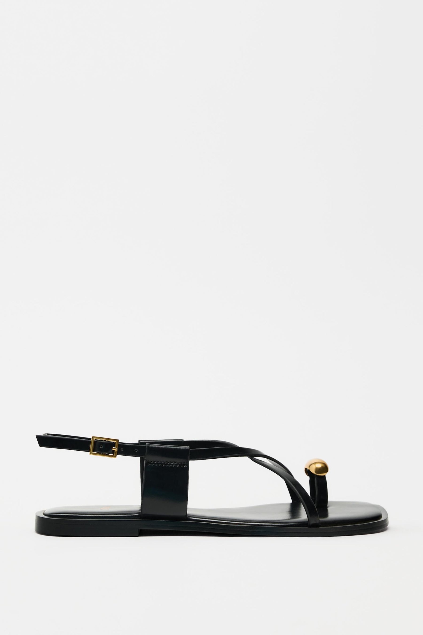FLAT STRAP SANDALS WITH