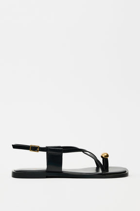 FLAT STRAP SANDALS WITH