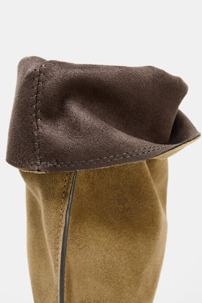 Suede Split Boots