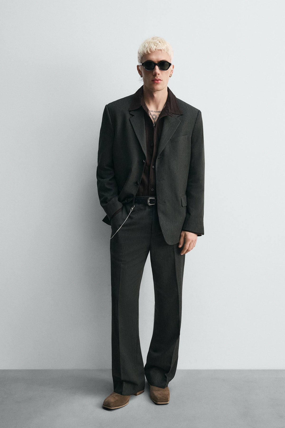 Lederstiefel mit Absatz