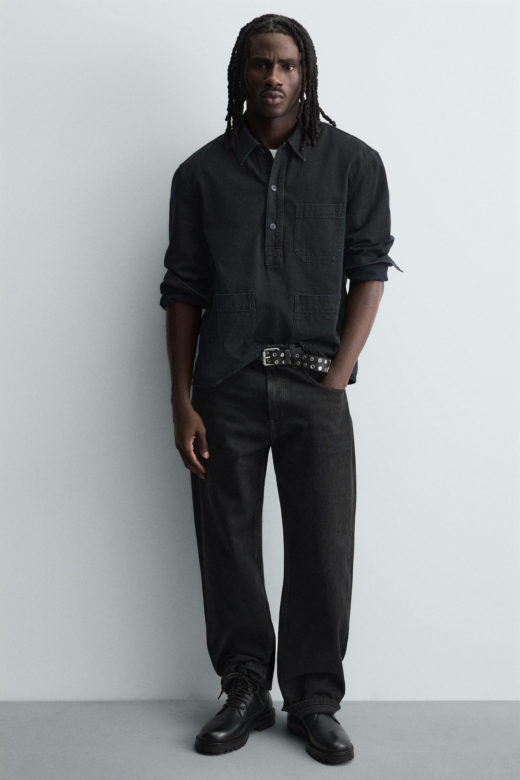 LEATHER LACE-UP BOOTS - Image 2